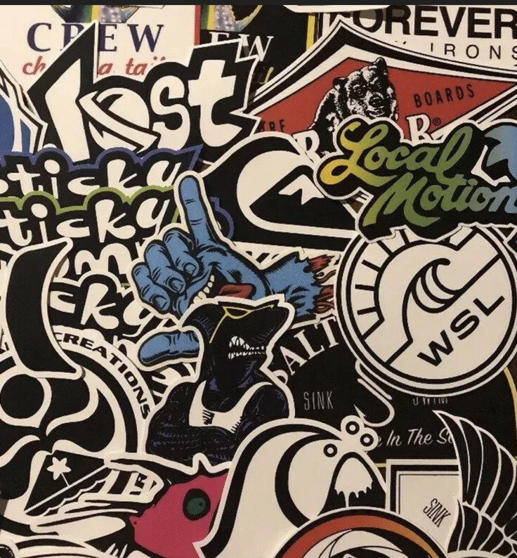 Surf Sticker Lot – Local Motion O’Neill Rusty Sex Wax Santa Cruz