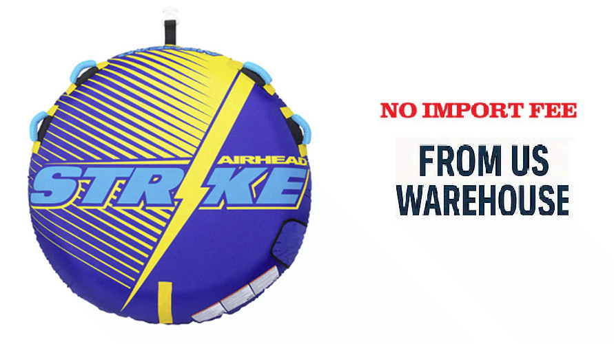 Airhead Strike, 1 Rider Towable Tube for Boating, 1 rider towable 54 inch diamet