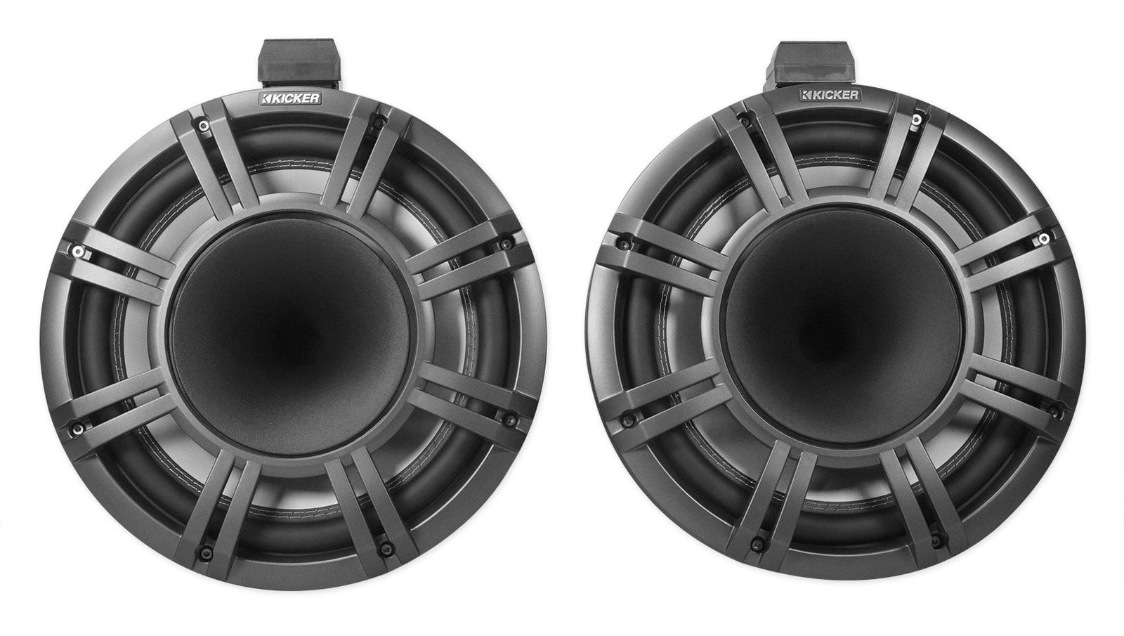Pair Kicker KMTC9 HLCD 9″ 600w LED Wakeboard Tower Speakers+(2) Party Speakers