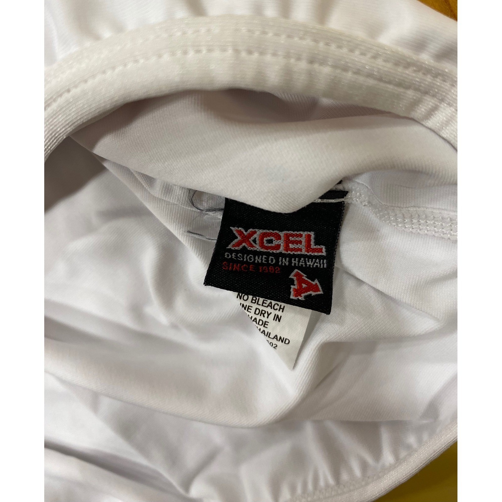 XCEL Mens UV Shield Rash Guard Short Sleeve Mock Neck White Size 3XL