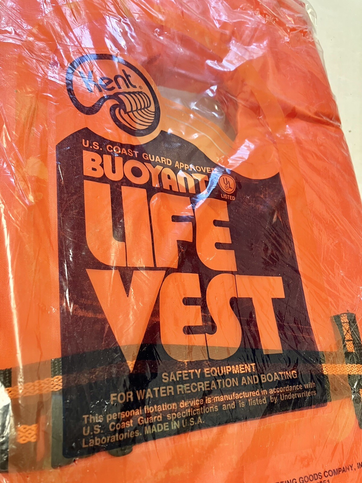 New Kent Buoyant LIFE VEST Adult Type II P.F.D. Over 90 lbs