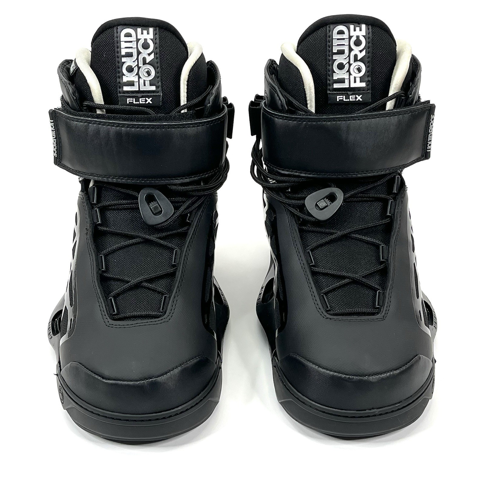 Liquid Force Flex 4D Wakeboard Bindings Black On Black Size Mens 10 11 NEW