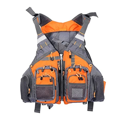 JKSPORTS Fly Fishing Vest Fishing Safety Life Jacket for Swimming Sailing Boa…