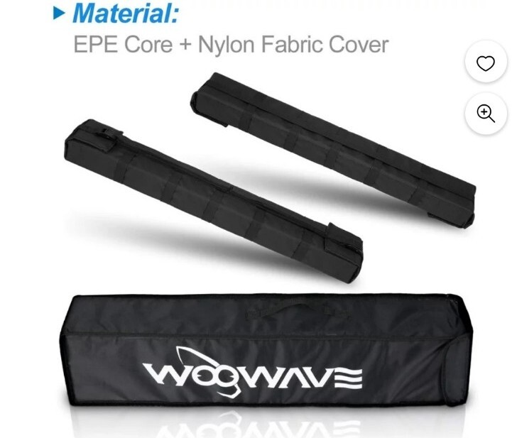 WOOWAVE Kayak Roof Rack Pads Universal Car Surfboard Vehicle Roof Pads