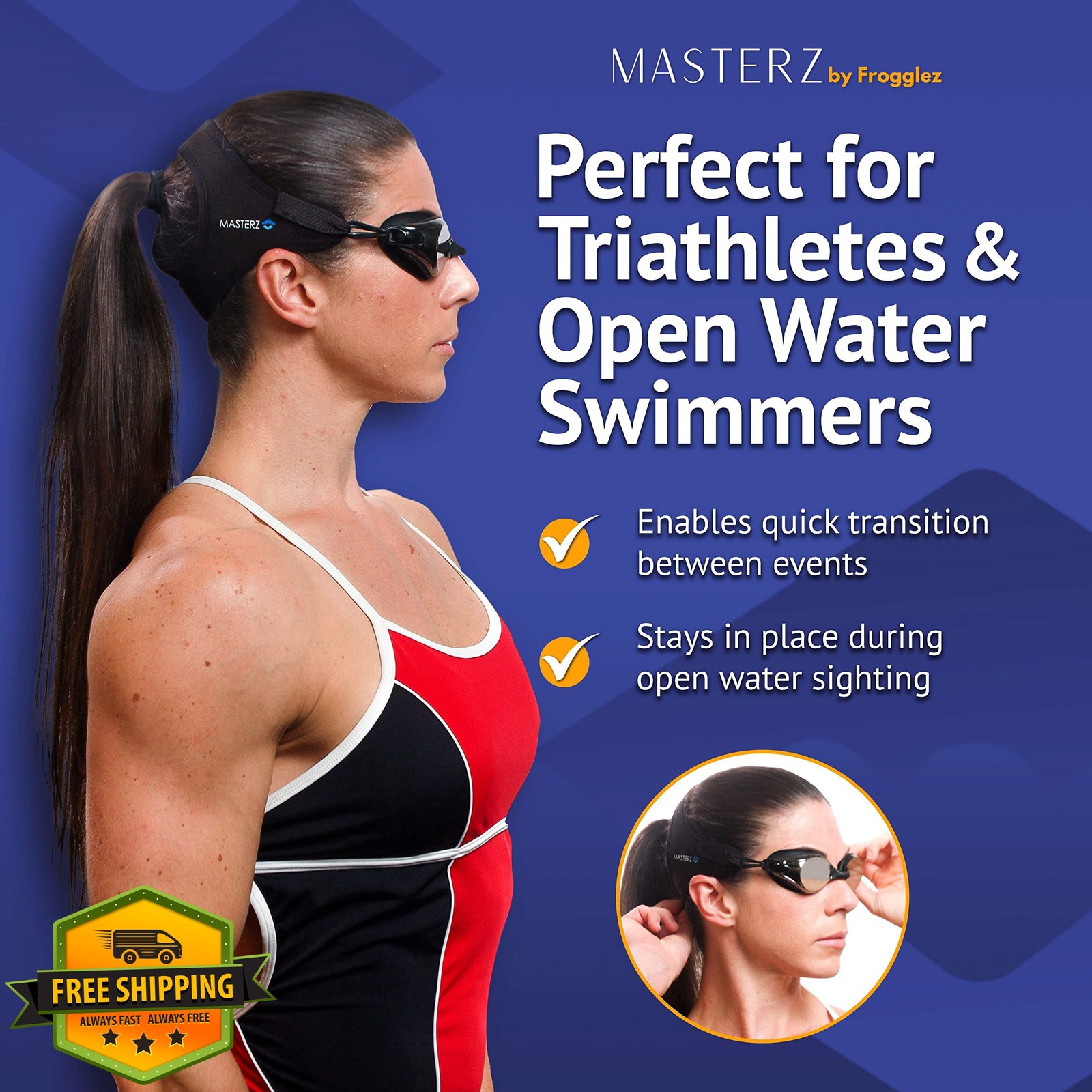 Frogglez Masterz Swim Goggles Black