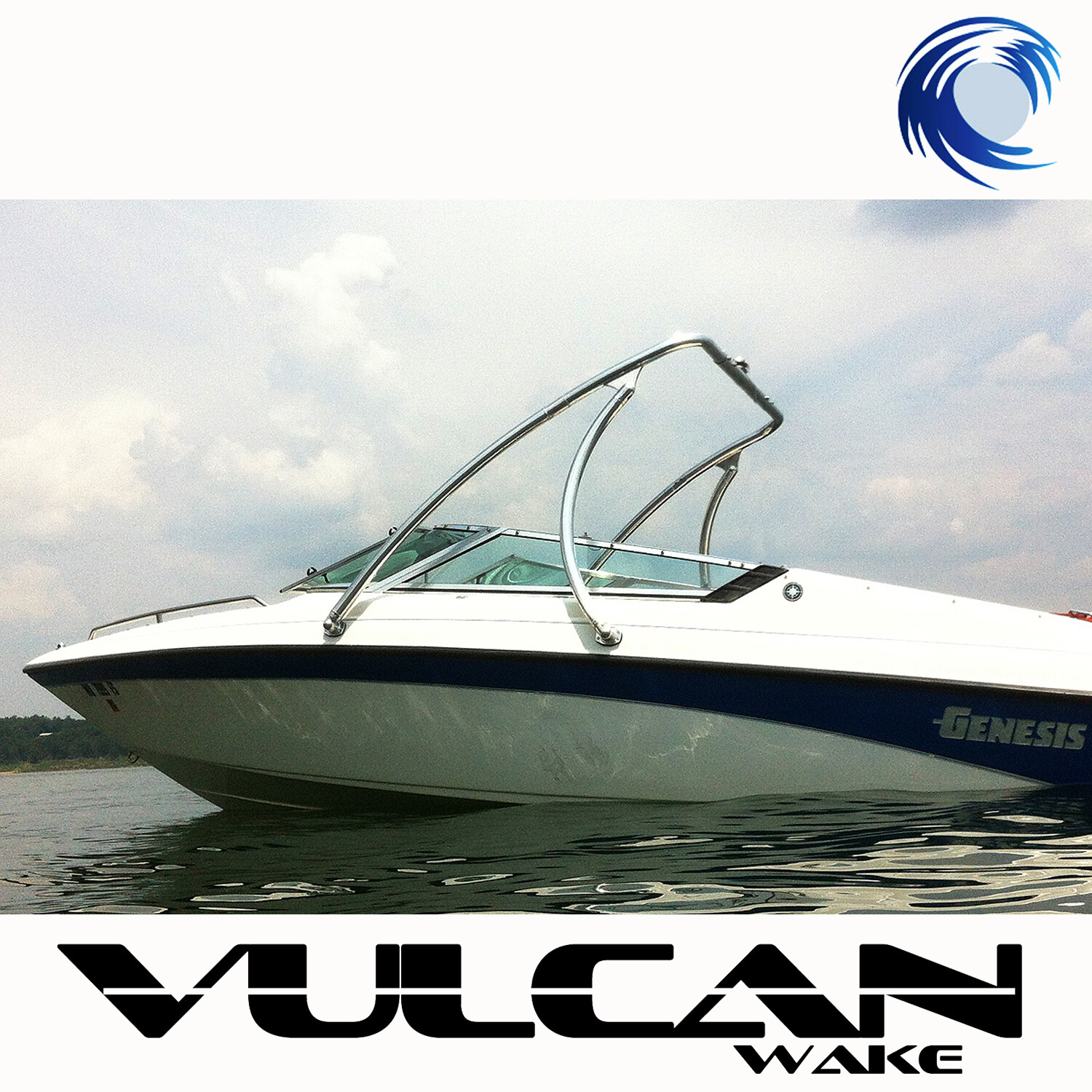 Wakeboard Tower – Polished – 2.25″ tubing Vulcan Boost – from WAKE ESSENTIALS