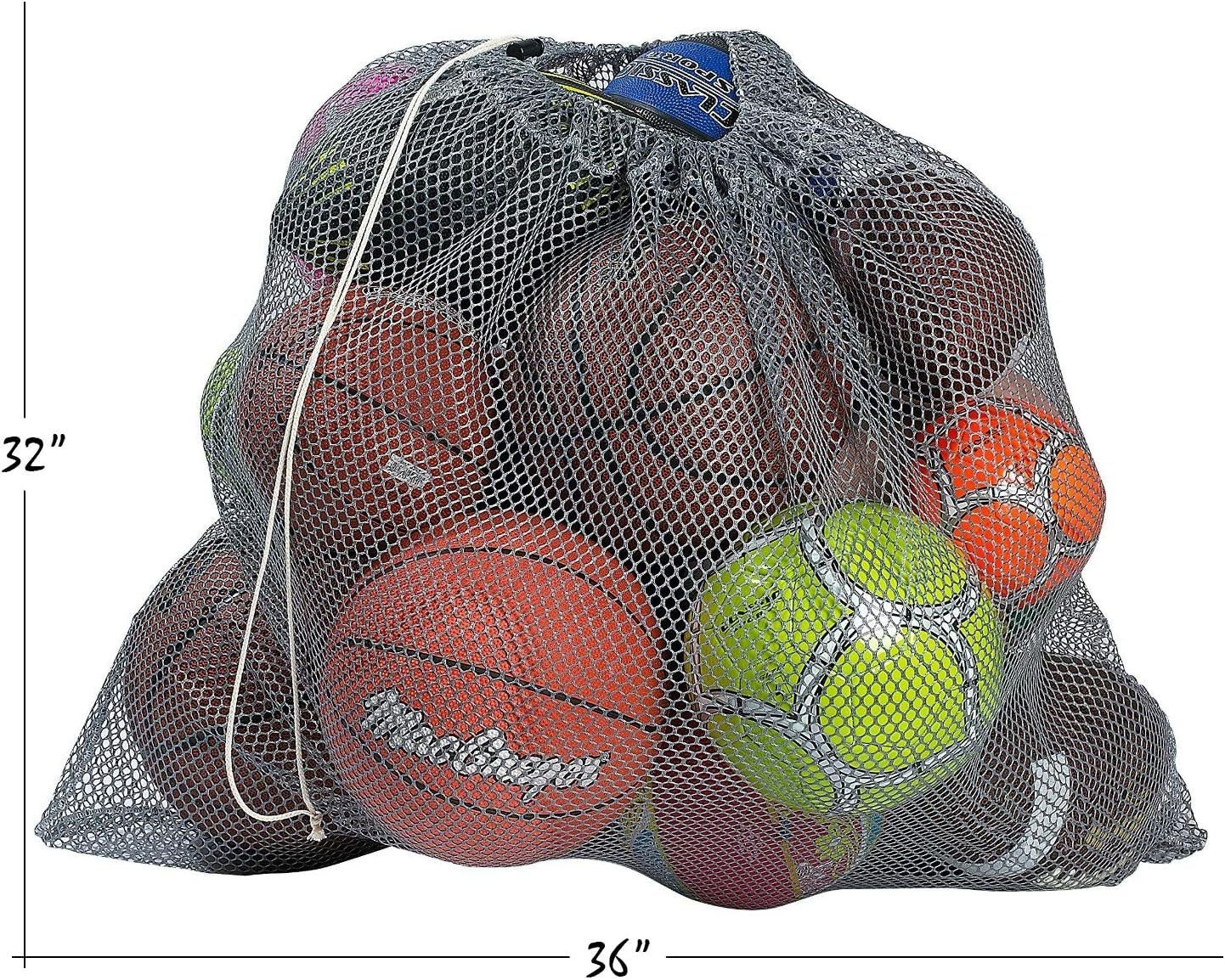 Heavy-Duty Mesh Equipment Bag 32” x 36” – Perfect for Sports Gear Organization