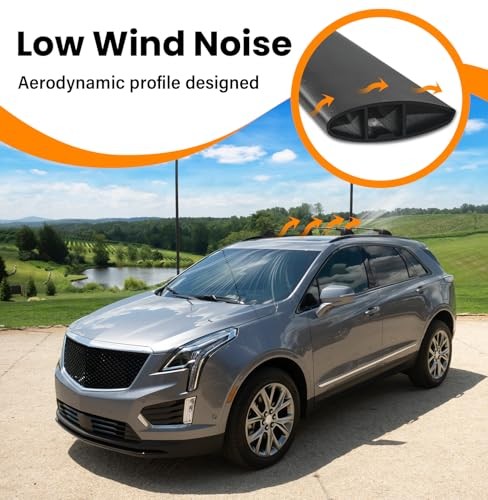 300lbs Lockable Roof Rack Cross Bars Fit Compatible with Cadillac XT5 2017-2026