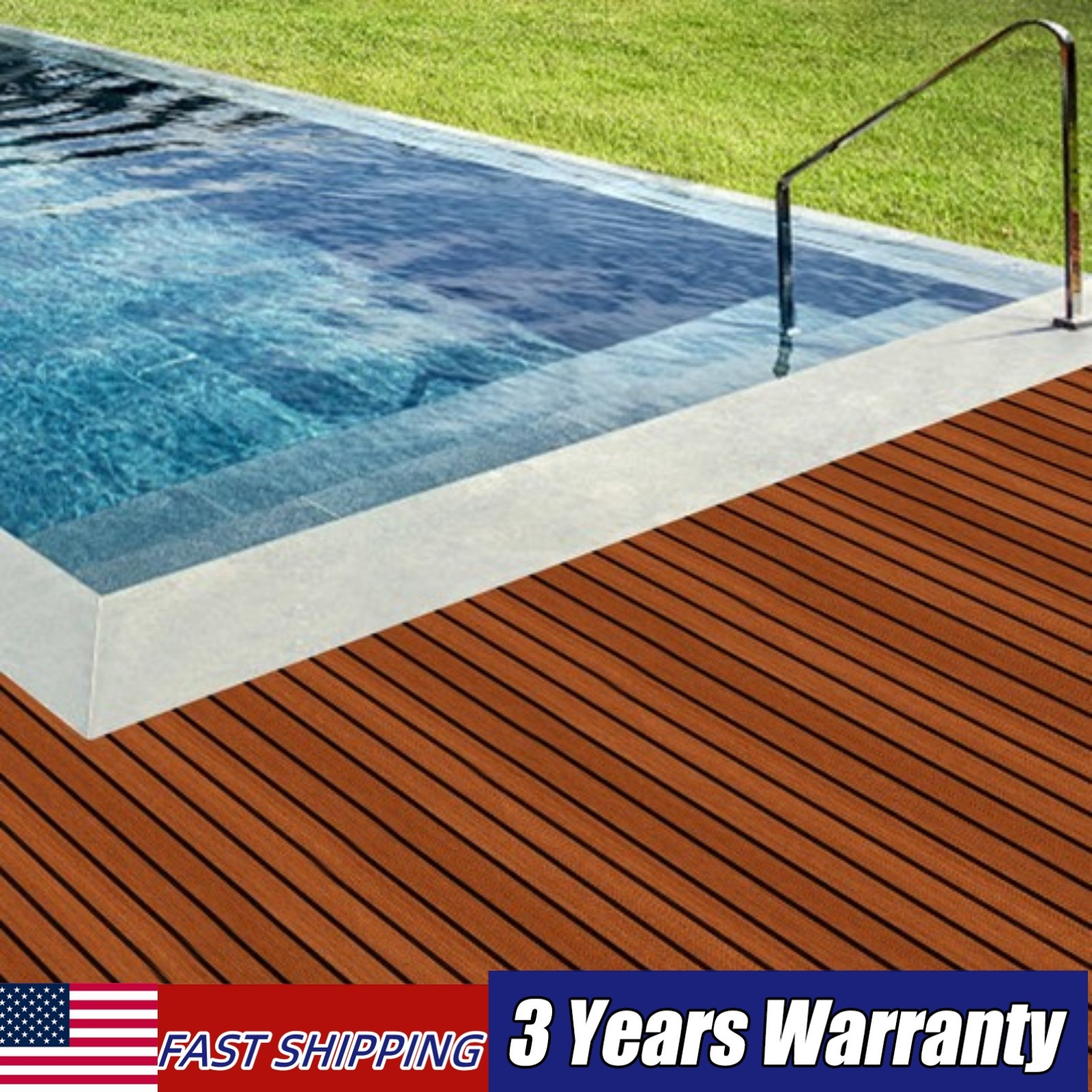EVA Foam Faux Teak Decking Sheet Sea Deck Yacht Mat 95″ Marine Boat Flooring Mat