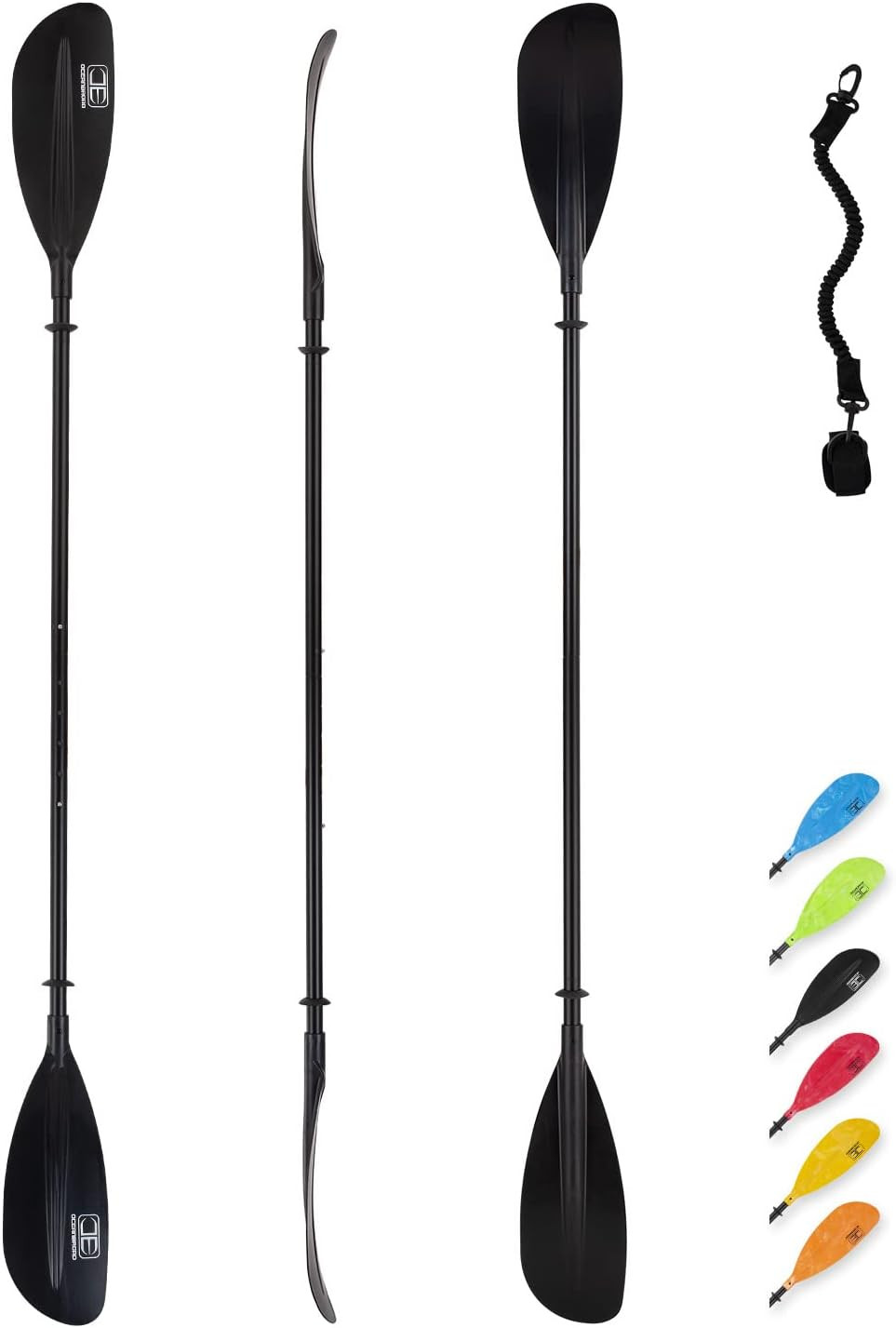 Adjustable Kayak Paddle 86In/220Cm to 94In/240Cm Kayaking Boating Canoeing Oar w