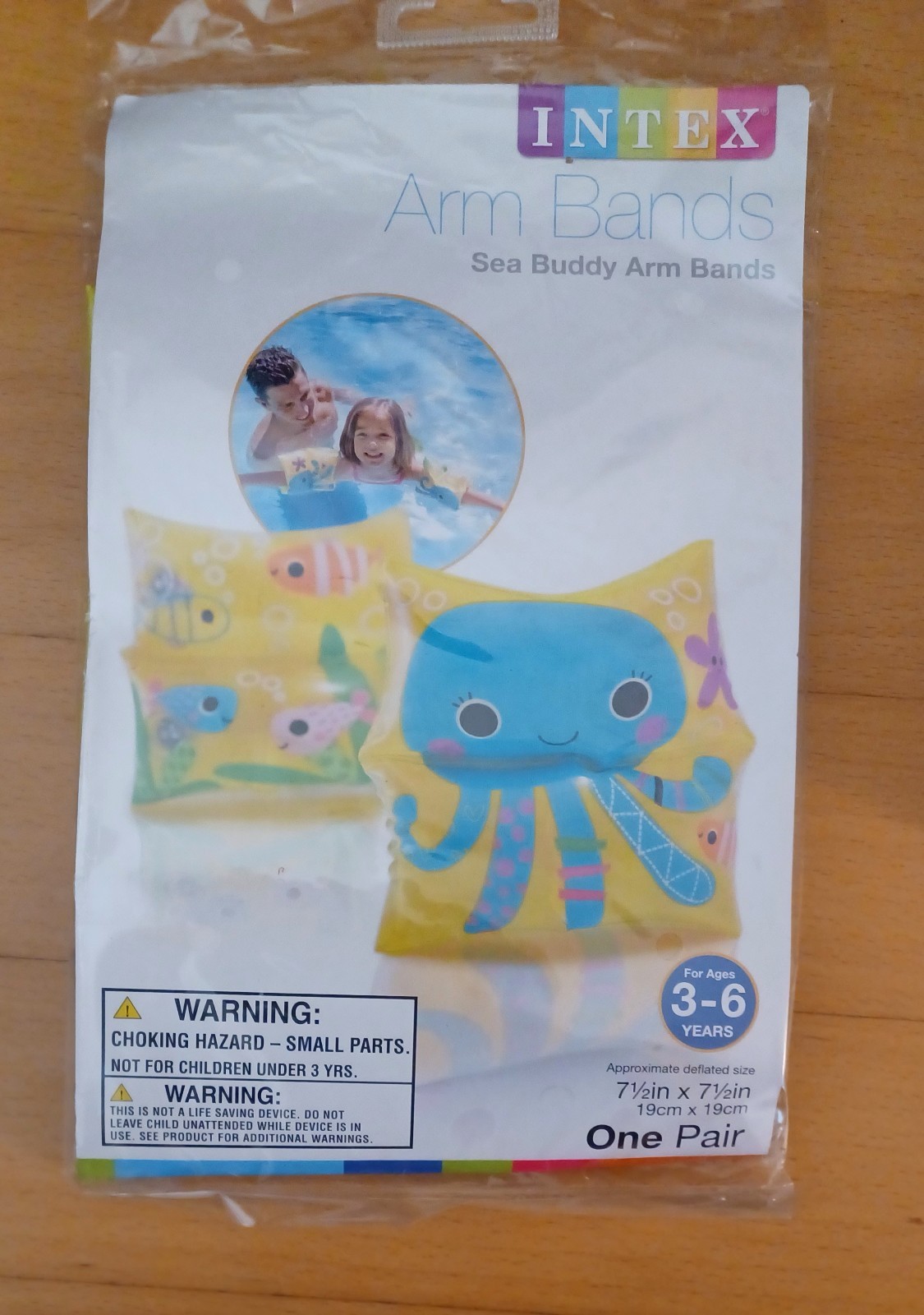 INTEX Inflatable Arm Bands Octopus Fun Pool Beach Float Swim 3-6 Years