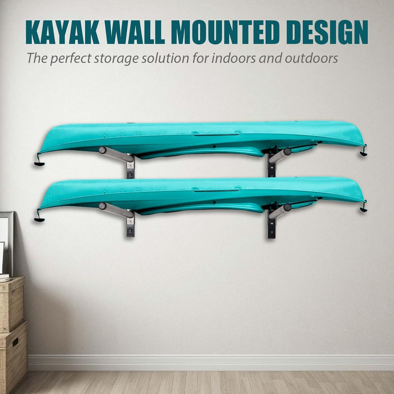 Kayak Storage Rack, Adjustable Wall Mount Kayak Racks for Garage and Outdoor