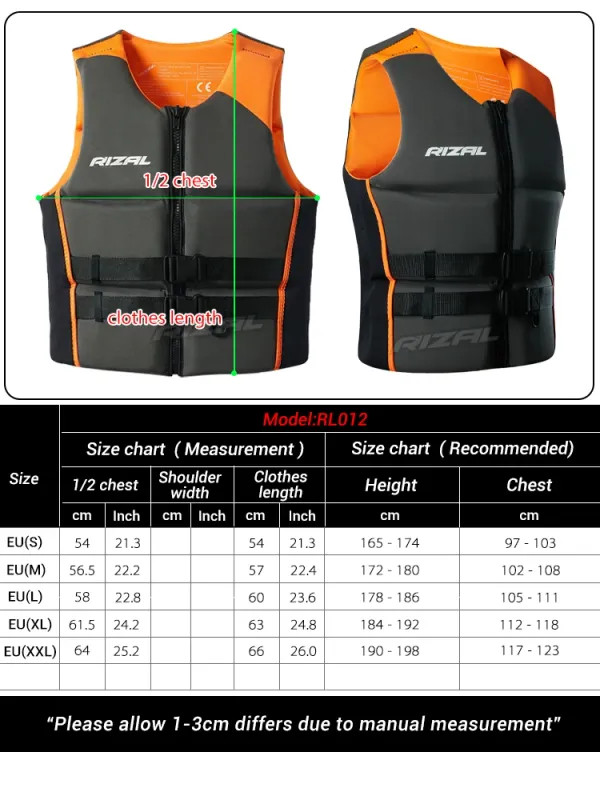 Adult Life Jacket Vest Kayak Wakeboard Ski Surf Water Sports Rescue Boat