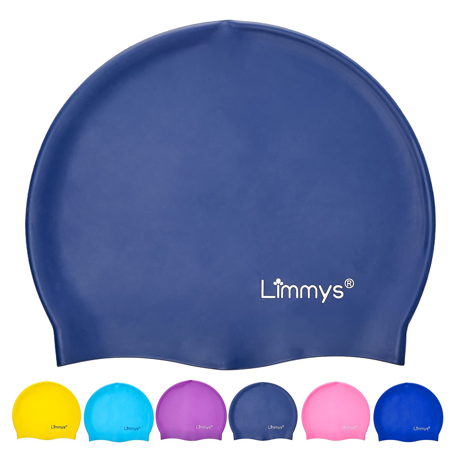 Kids Swim Cap 100% Silicone Boys Girls Soft Stretchy Comfortable Swimming