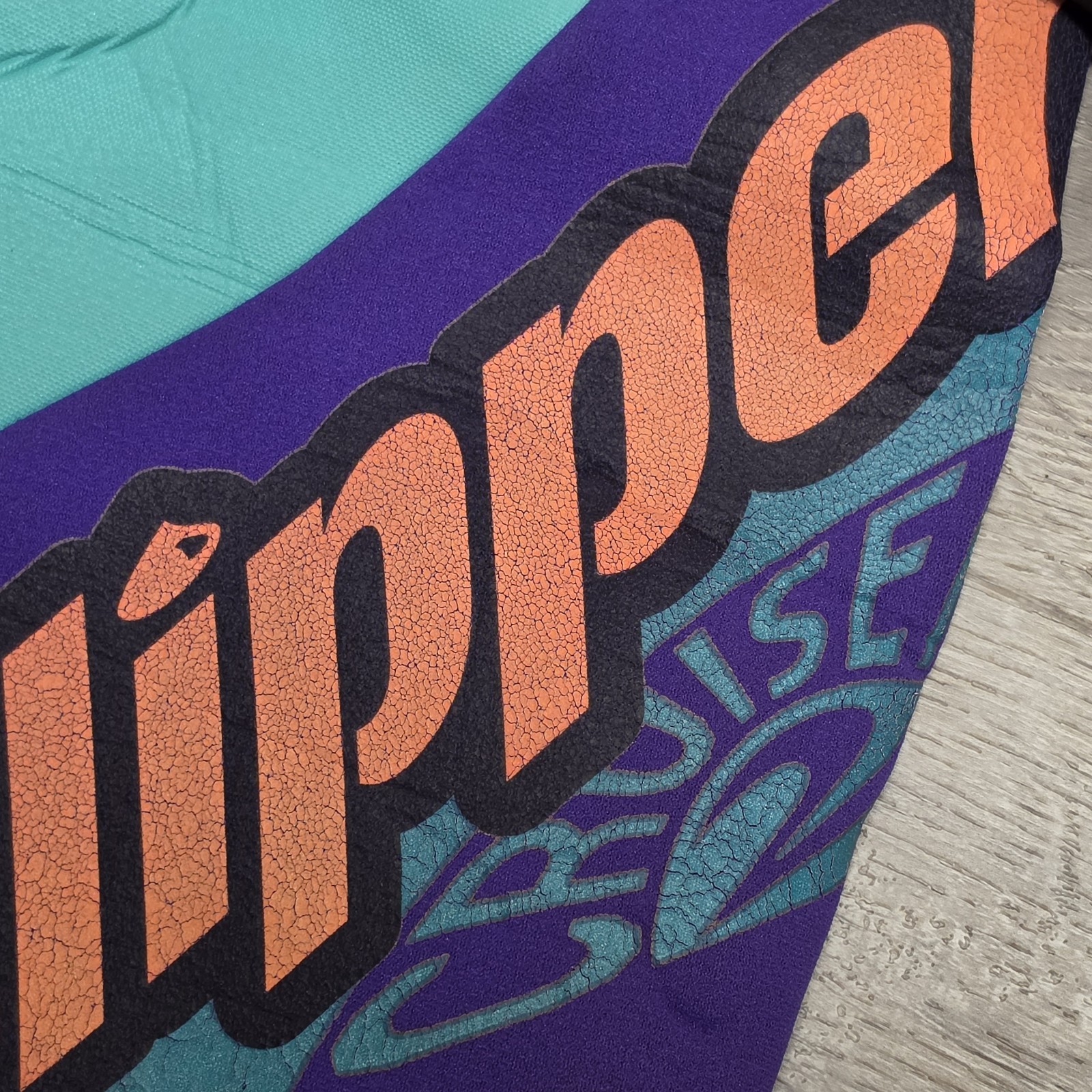 Vintage Slippery USA 2 Piece Wetsuit Set Jacket Farmer John Teal Purple Youth XL