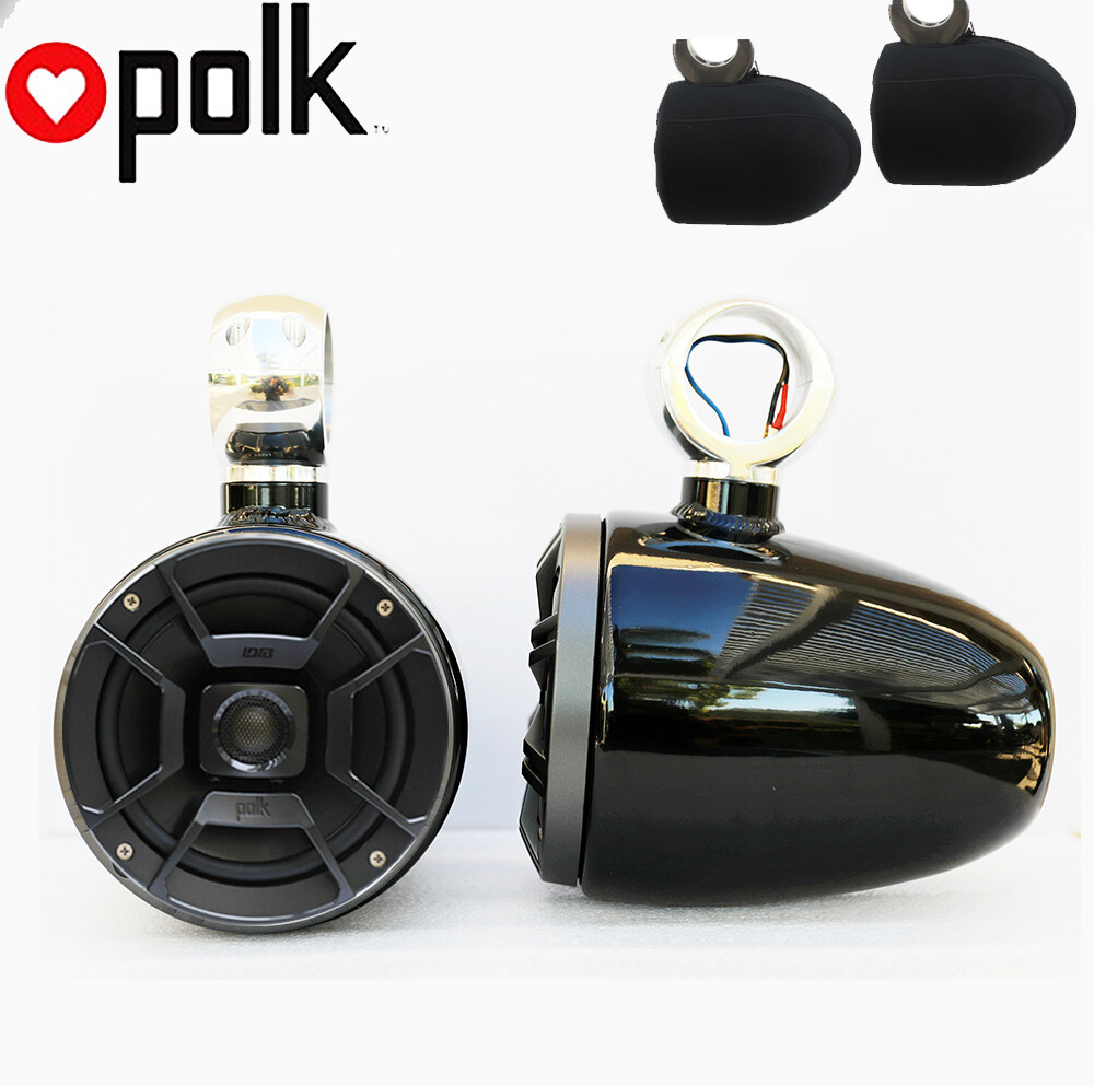 SALE Angle Free Mountable Polk DB652 300Watt Wakeboard Speakers + Neoprene Cover