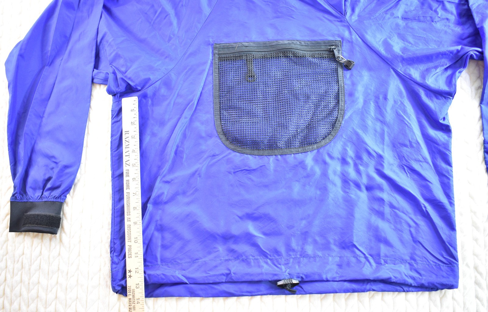 Kokatat Paddling Jacket Splash Top Dry Blue Kayak Canoe Pocket Pullover Women M