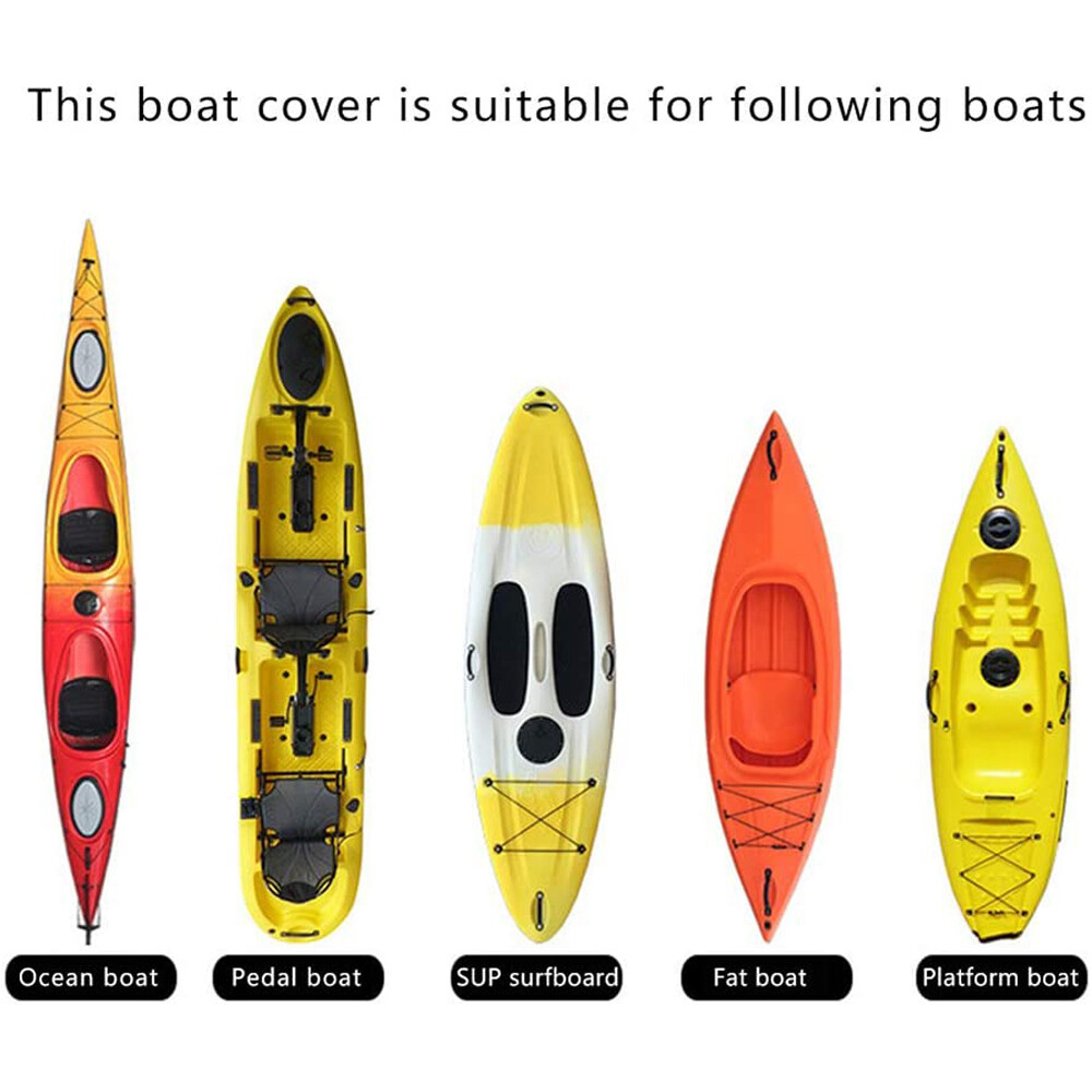 6.9ft-16.4ft Camo Kayak Canoe Boat Waterproof UV Resistant Dust Storage Cover