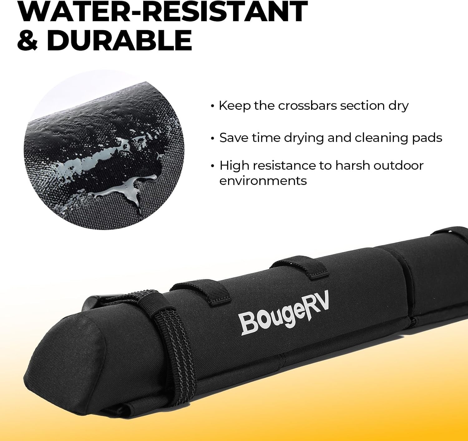 2.0 Soft Roof Rack Pads for Crossbars Protective, Water-Resistant Pads Surfbo…