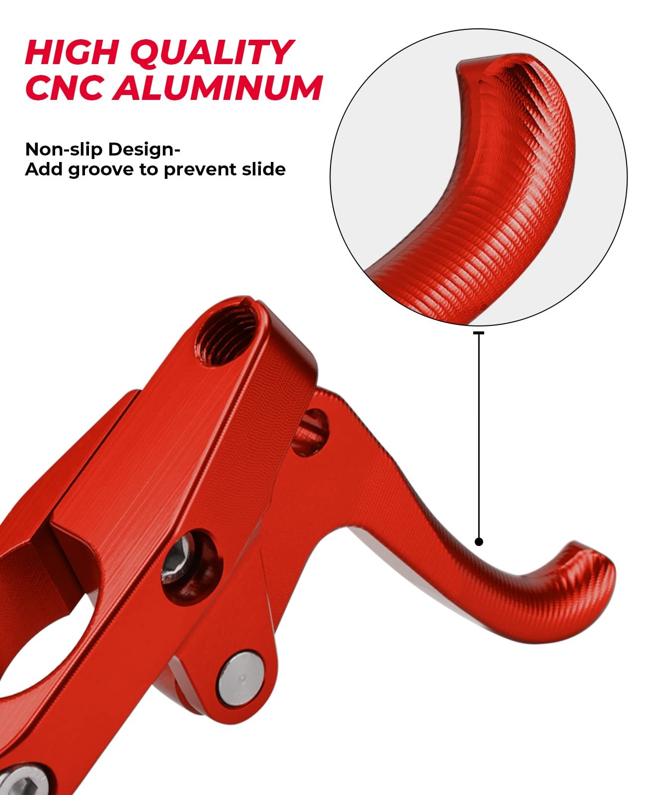 KEMIMOTO Jet Ski Throttle Silver Red Aluminum