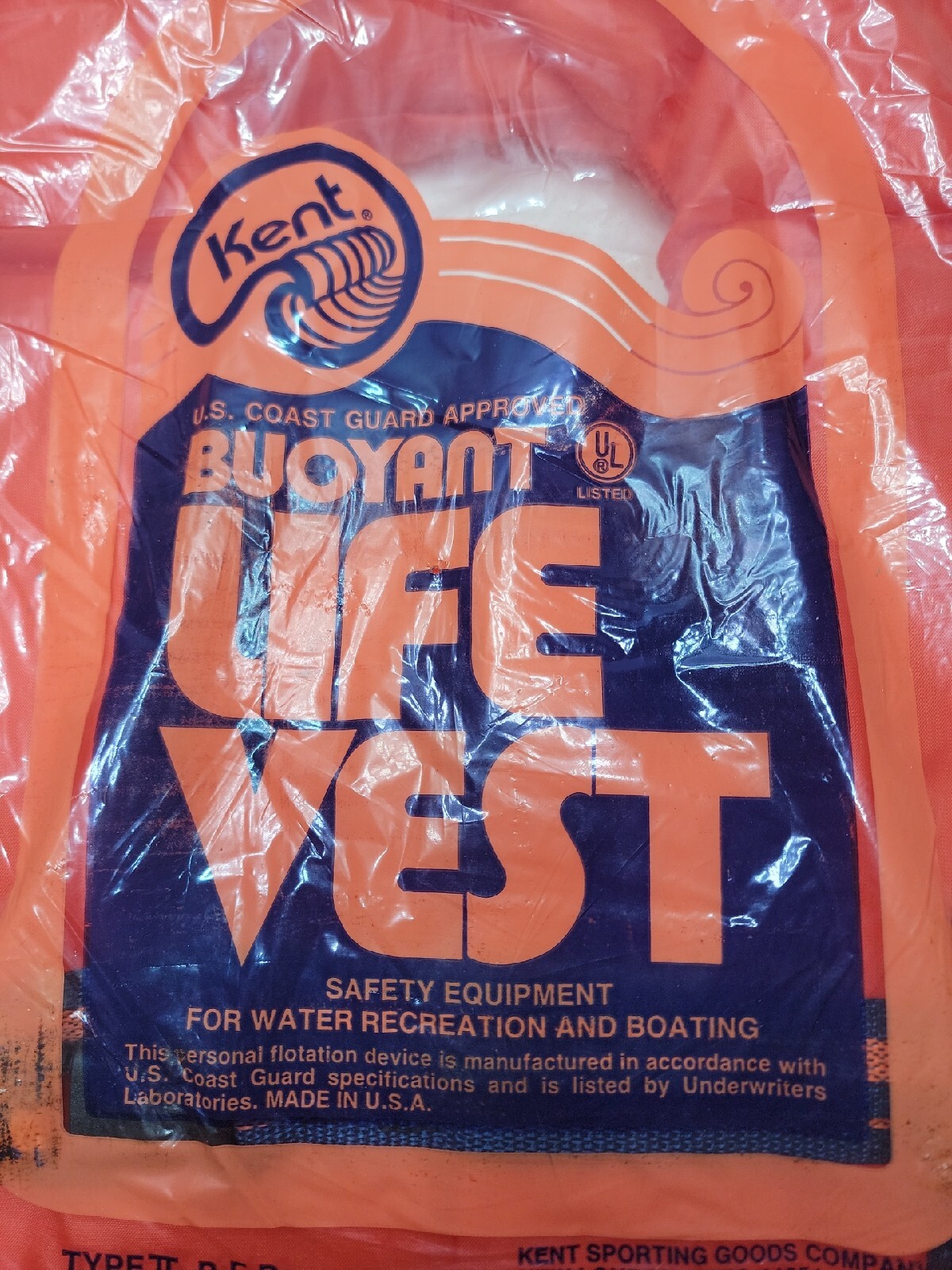 Adult’s Kent Buoyant Life Vests Over 90 lbs , TYPE 2-P.F.D- Made In USA.