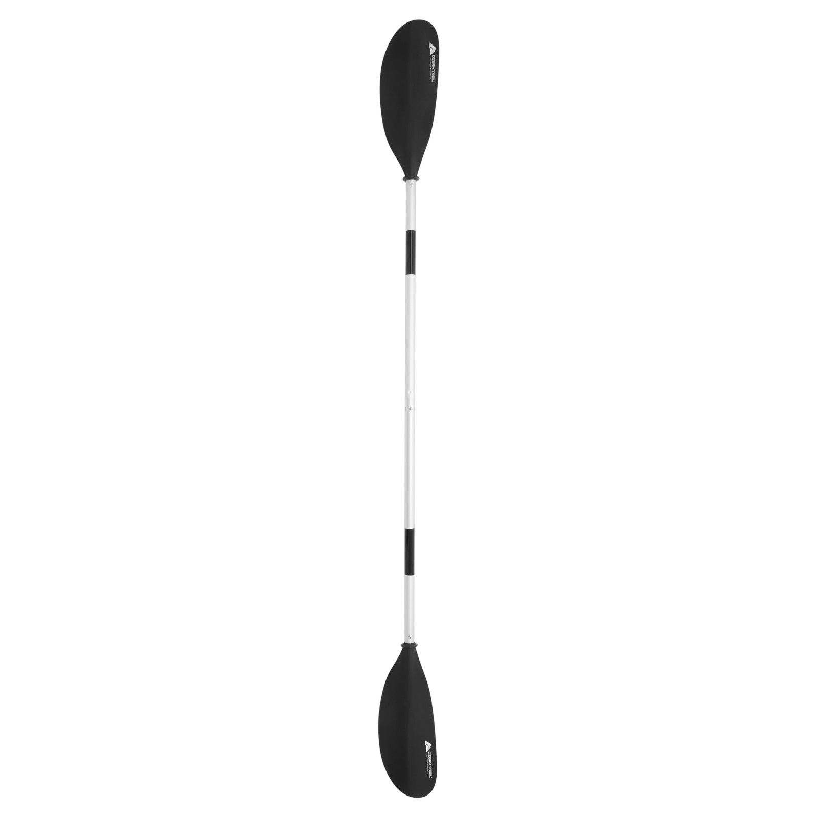 (2 pack) Ozark Trail Black Aluminum and Plastic Adjustable 2-Piece Kayak Paddles