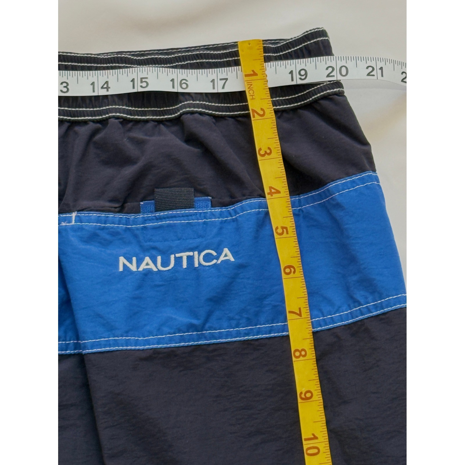 Nautica Mens XXL Blue Swim Trunks Excellent