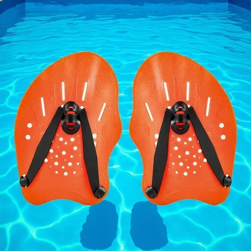 Swimming Hand Paddles Training Flippers with Adjustable Straps