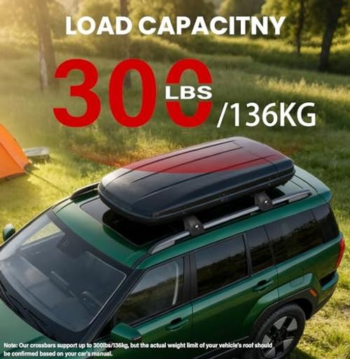 300lbs Roof Rack Cross Bars Compatible with 2024-2026 Hyundai Santa Fe