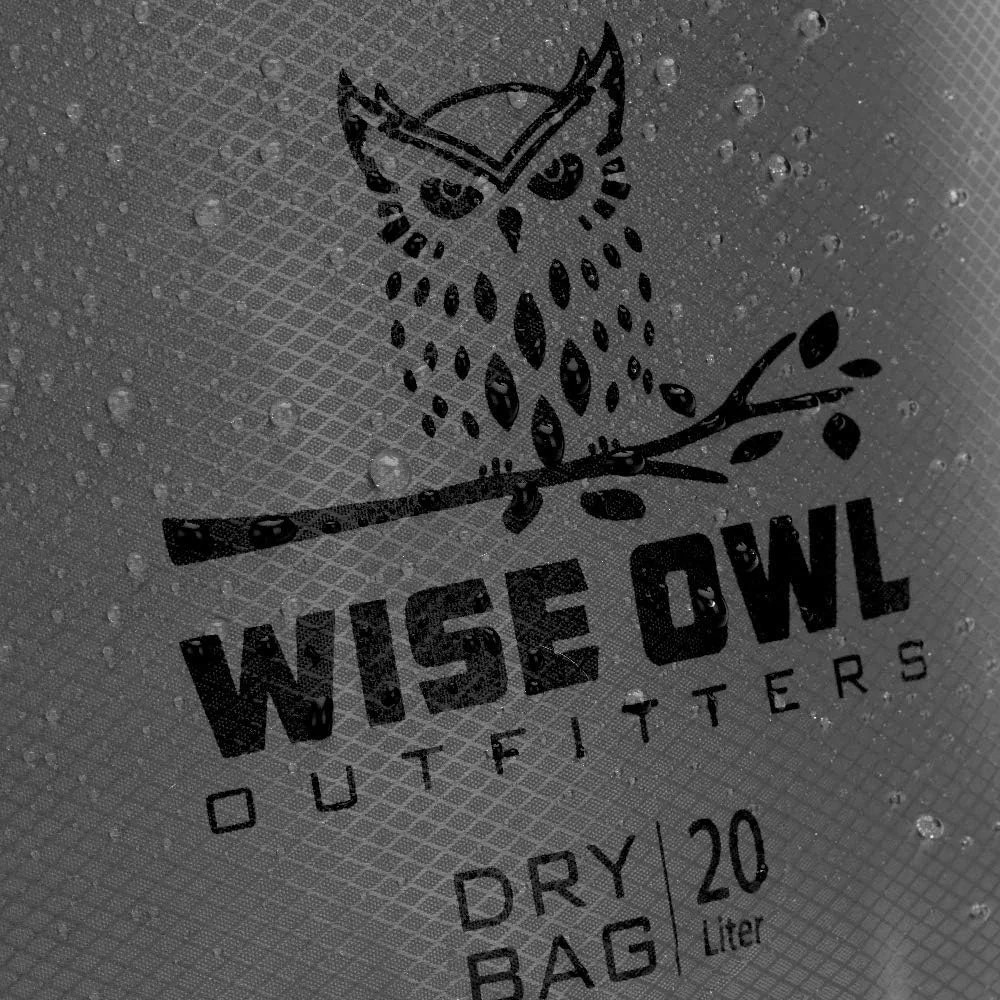 Wise Owl Outfitters Waterproof Dry Bag 3-Pack – Lightweight & Airtight 5L/10L/20