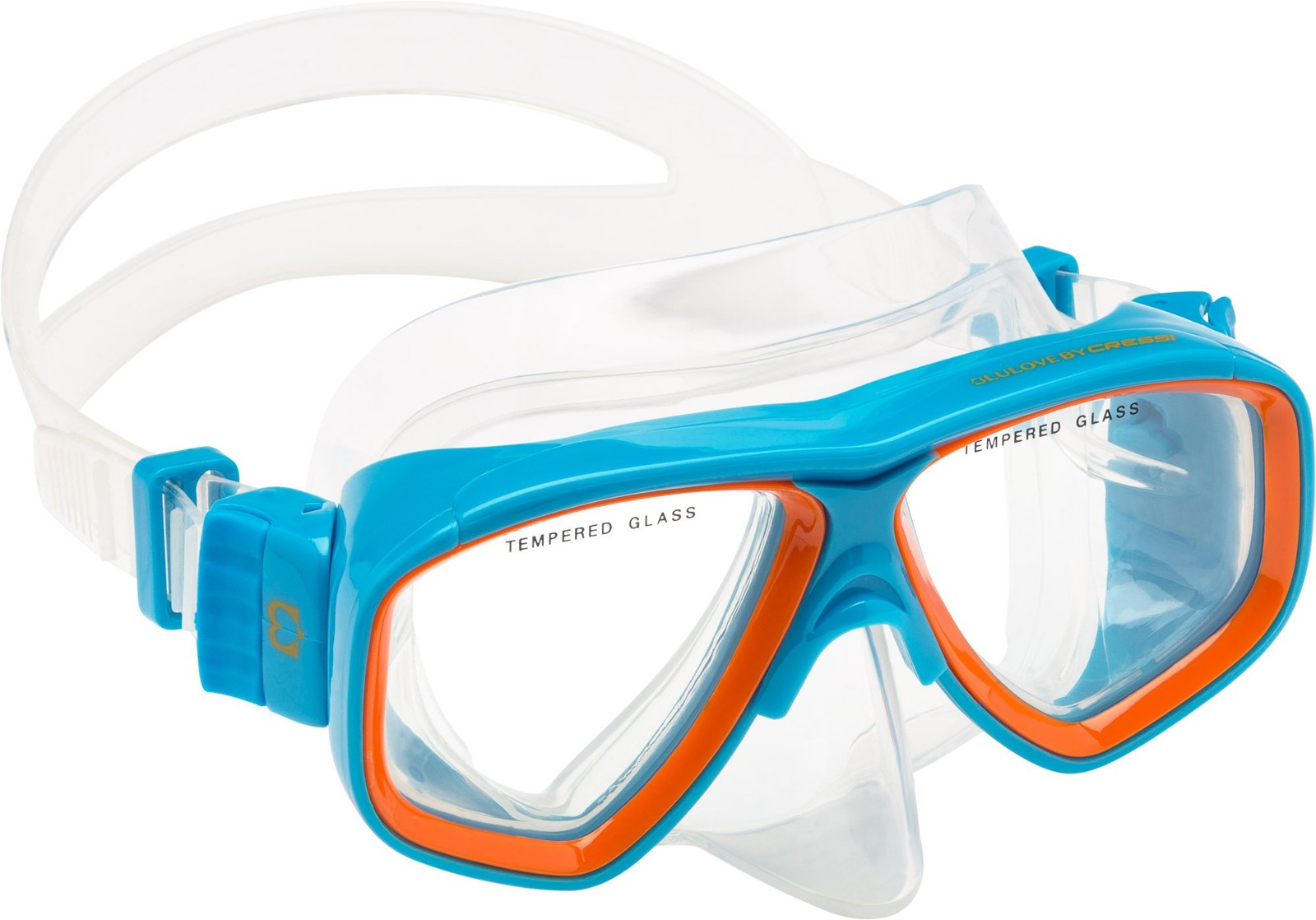 Cressi Rocks Kids Combo, Blue/Orange Age 3 to 8 Years,