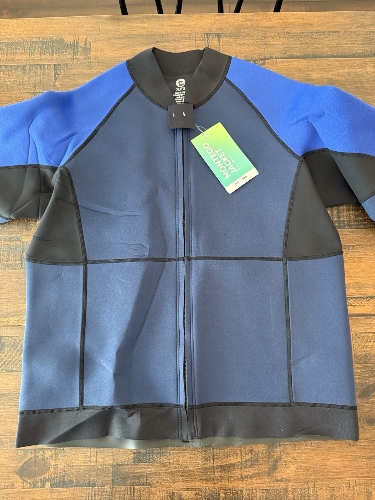 NWT Men’s Sea-doo Size XL Neoprene Montego Jacket Navy Royal Blue Wetsuit Upper
