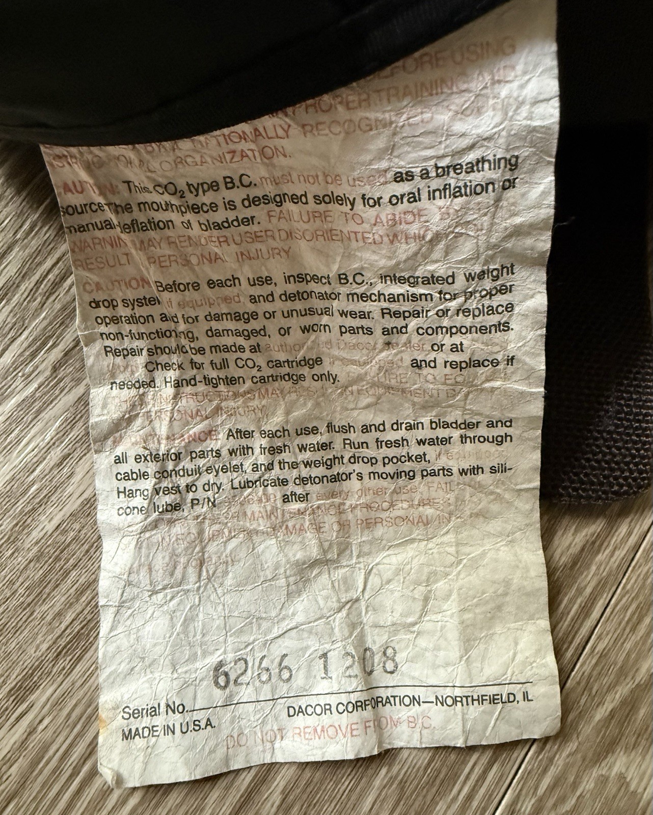 Dacor Nautica Large? (not Visible Size Tag) Blue Black As Is AT65