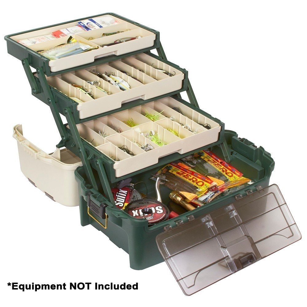 Plano Hybrid Hip 3-Tray Tackle Box – Forest Green