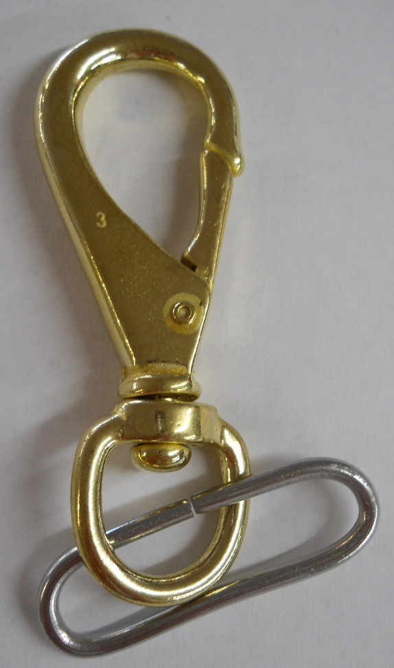 Brass Clip Hook 3 Scuba Diving Swivel Weight Belt Loop Gear Keeper GC74