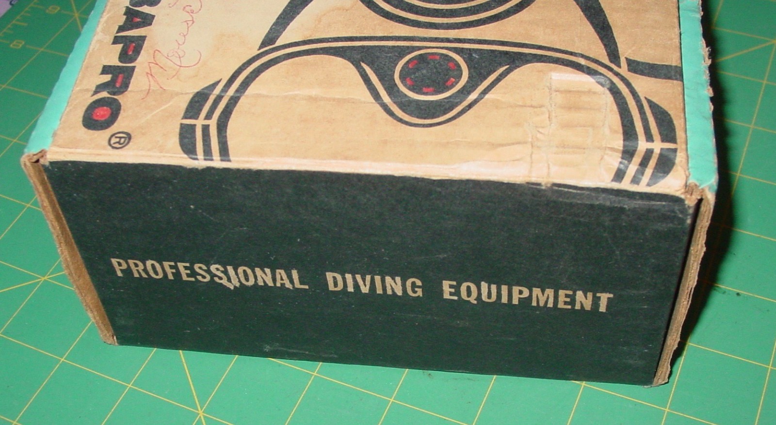 VINTAGE SCUBAPRO BOX CHROME TEMPERED GLASS MARIN DIVING MASK SWIMMING PARTS LOT