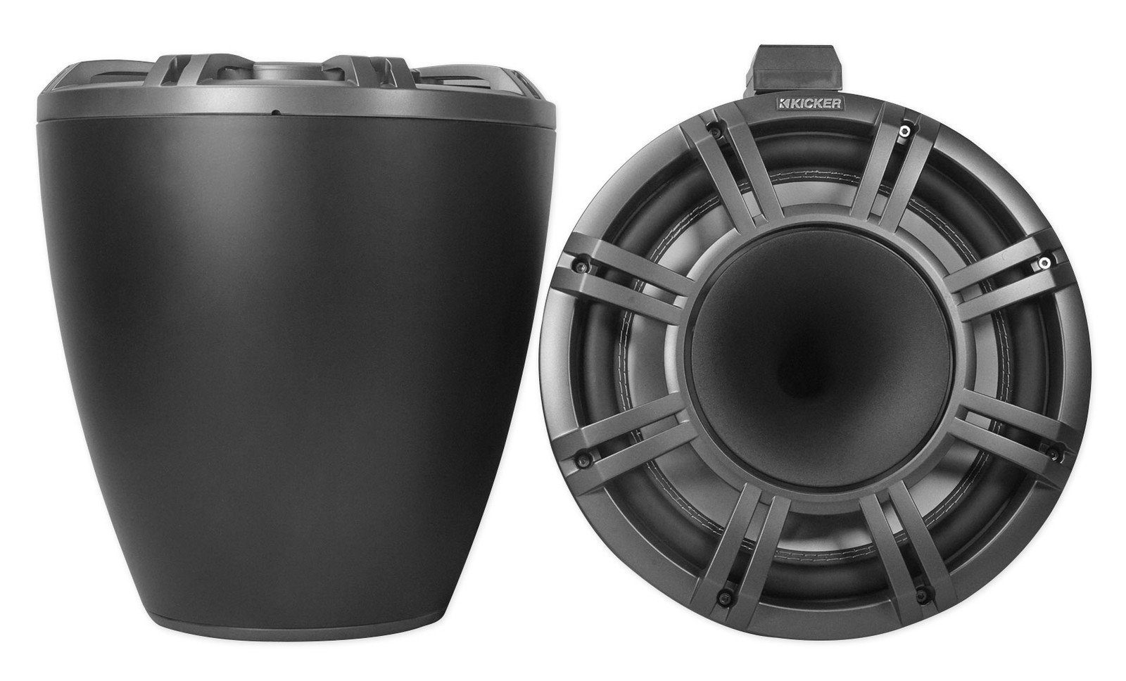 Pair Kicker KMTC9 HLCD 9″ 600w LED Wakeboard Tower Speakers+(2) Party Speakers