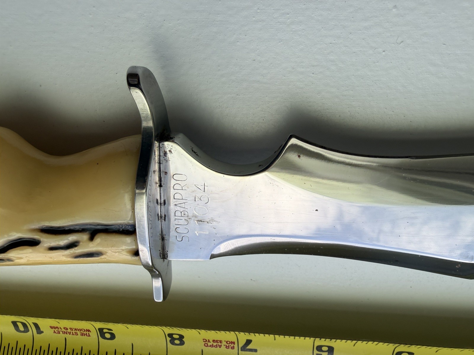 Vintage Italy ScubaPro Diving Scuba Knife #11443 w/ Sheath (07RL26EB)