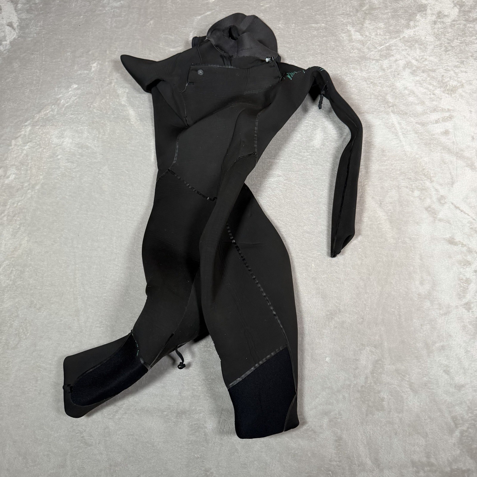 Patagonia Wetsuit Womens 4 Black R3 Yulex Regulator Front Zip Swim Surf *