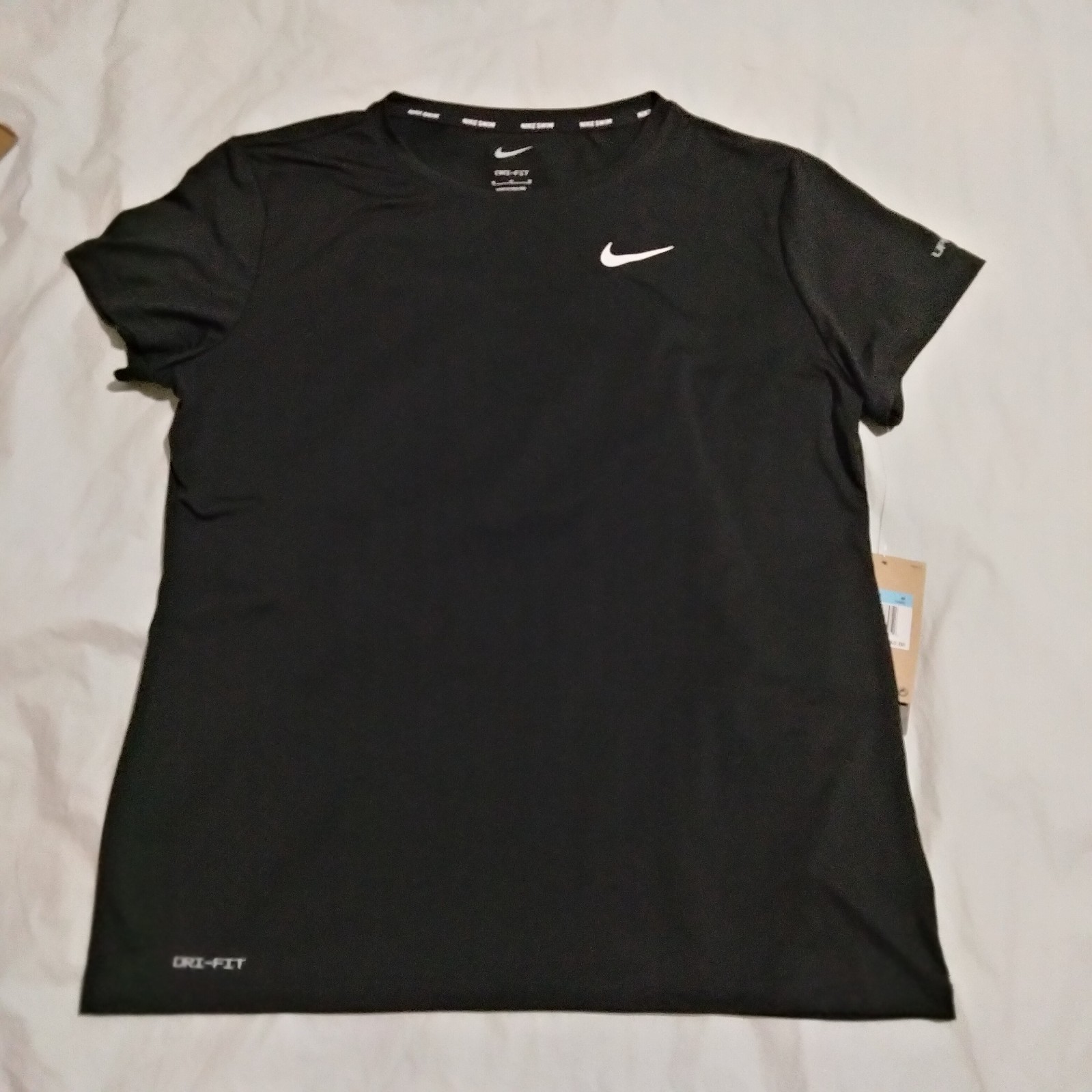 Nike Women’s Essential Hydro Short Sleeve Swim Shirt NESSD350-001 Black Size M