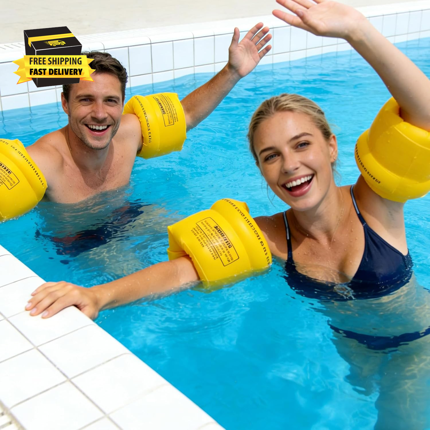 Inflatable Arm Floaties Swim Arm Bands Swimming Tube Floater for Adult Beach Wat