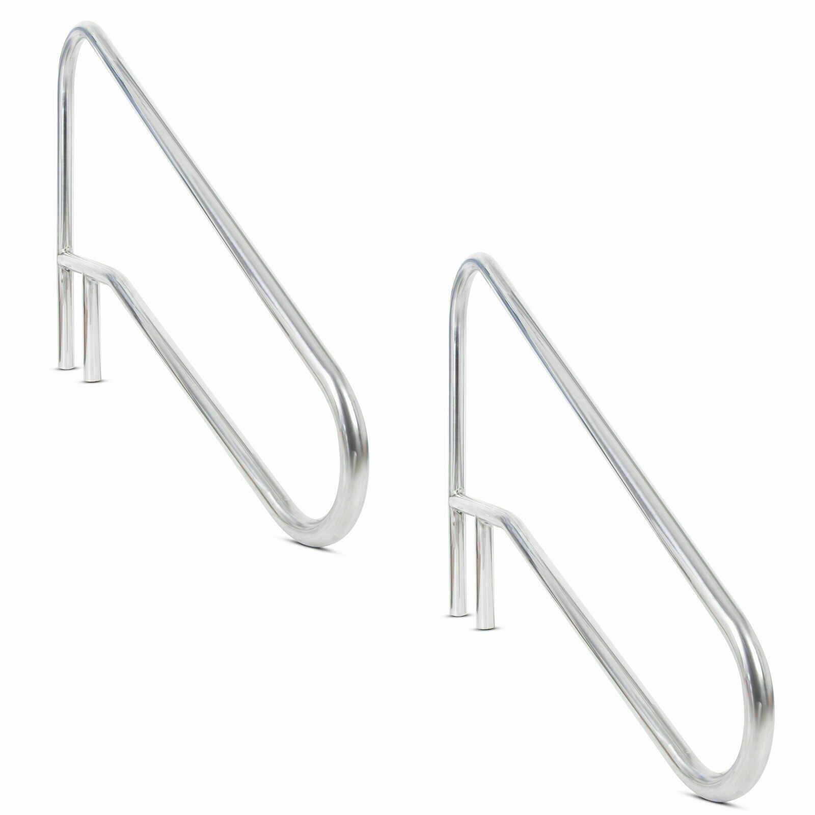 Pair(2PC) Swimming Pool Hand Rail Ladder Handrail Stair Rail 304 Stainless Steel
