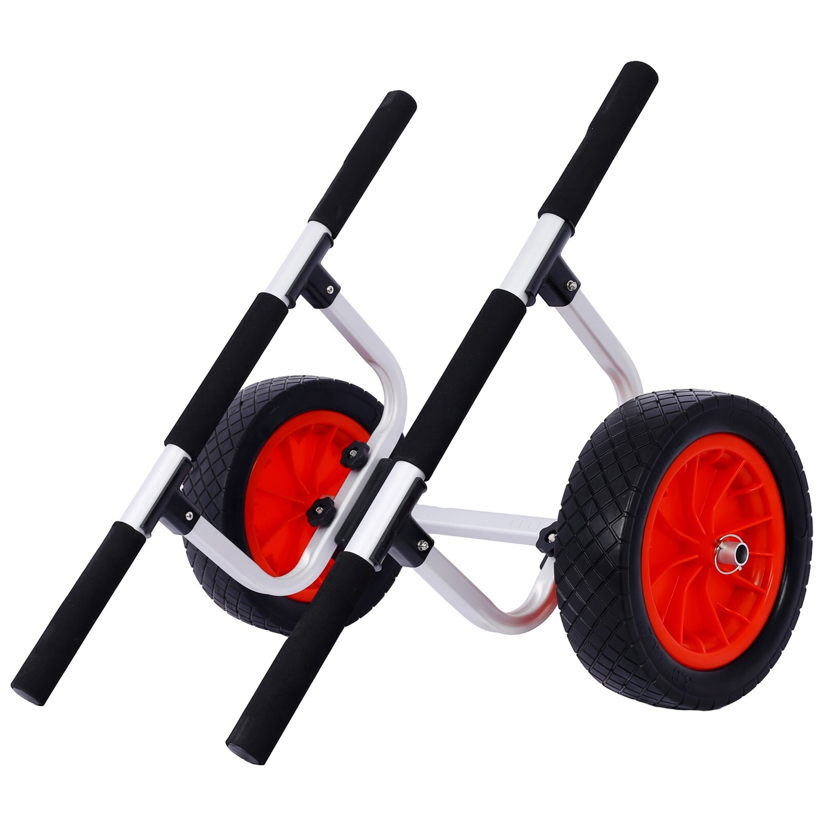 Adjustable Kayak Cart Canoe Boat Carrier 300lbs Load with 12” Airless Wheels