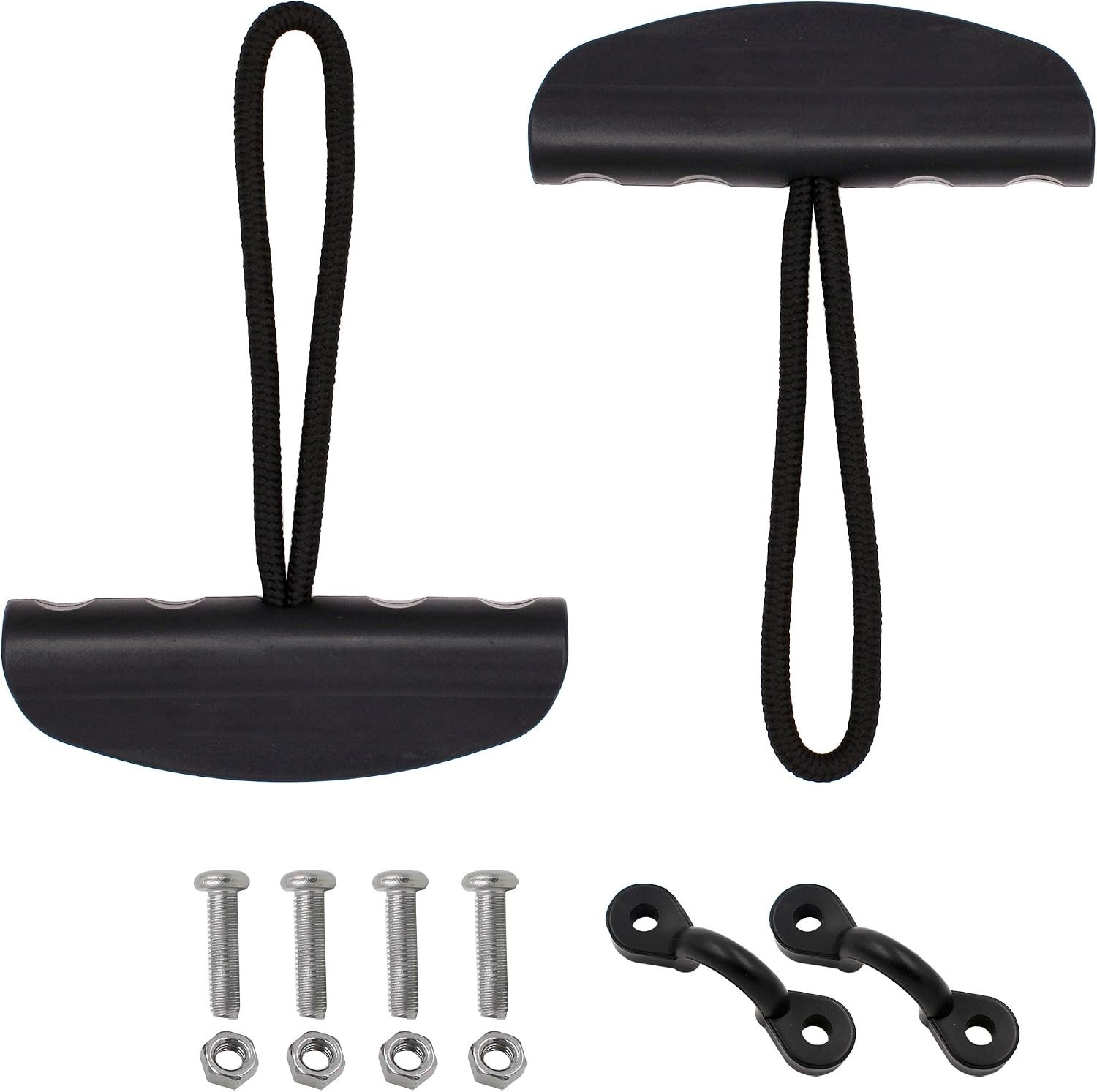Durable Kayak Carry Handle Kit – 2 Rust-Resistant T-Handels with Cord & Pads
