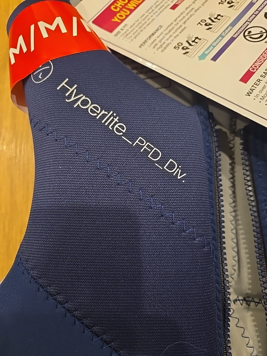 🌟NEW🌟 Hyperlite Men’s Life Vest – US Coast Guard Approved BLUE/GRAY – MEDIUM