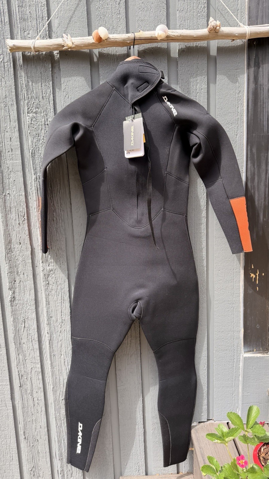 Dakine Women’s RTS Full Wetsuit Back Zip 3/2mm Black/Gray Orange US 6 NWT $300