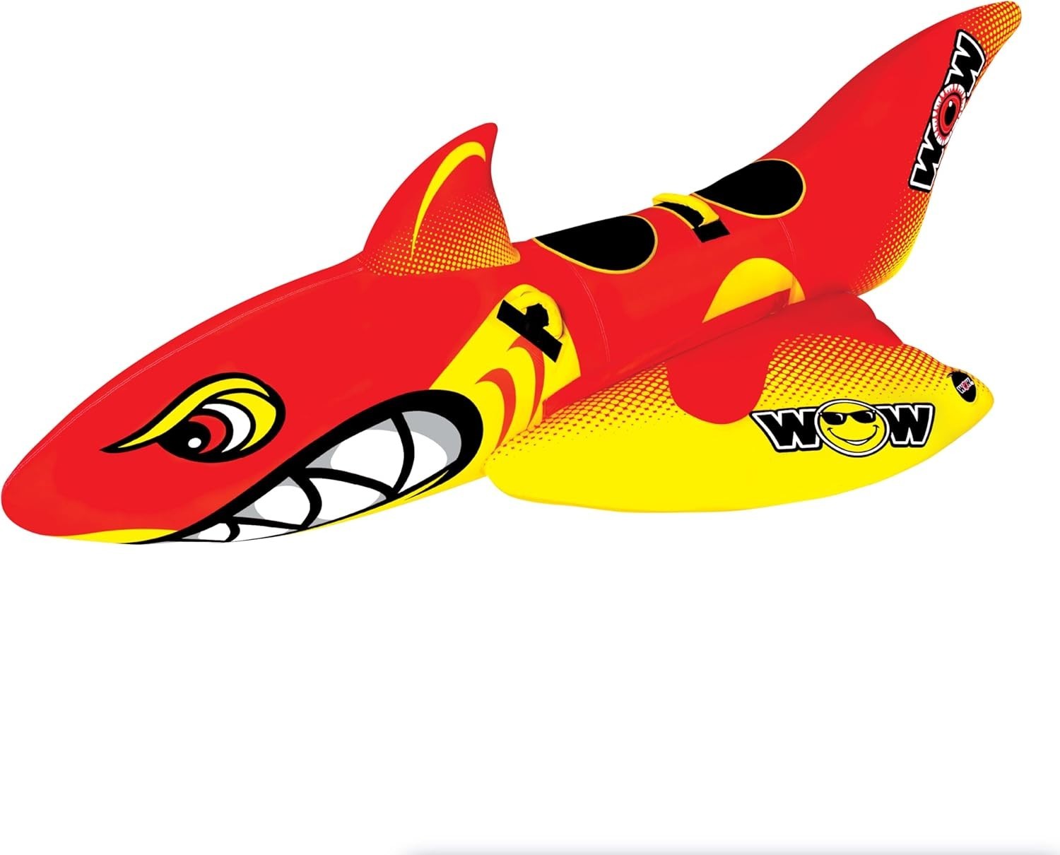 WOW Shark Inflatable Towable Tube for Boating 2-Person