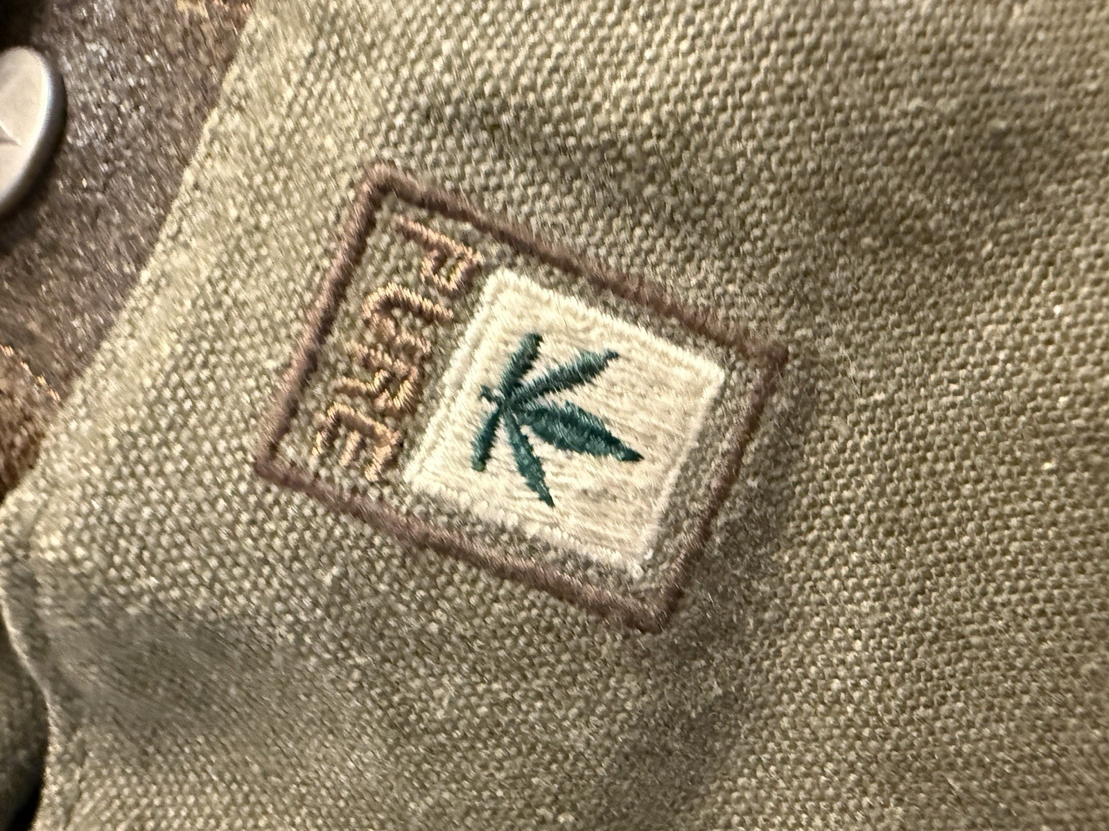 ✿ PURE Hemp Canvas Backpack Small Army Green Boho Rucksack Eco Hemp Bag