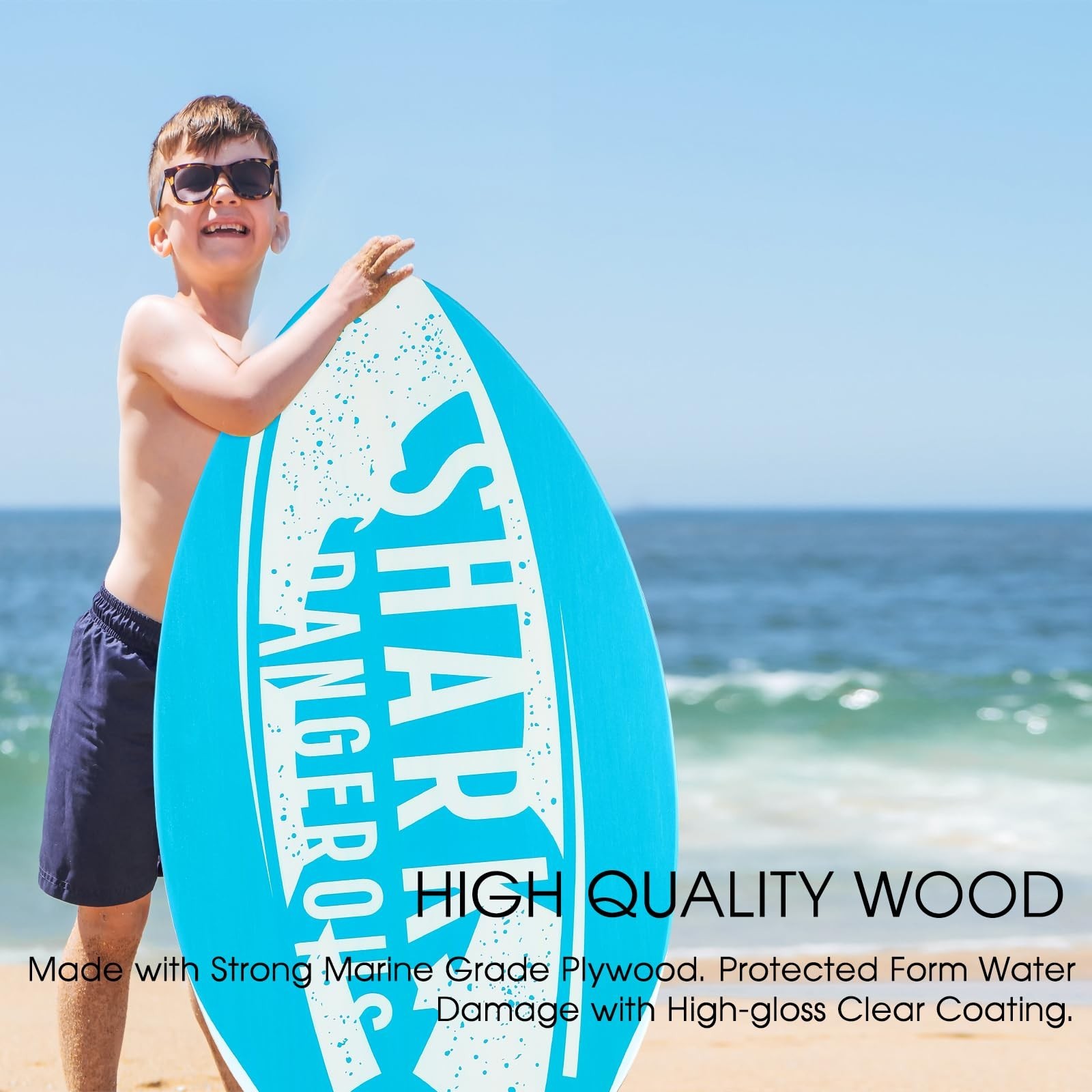 HQO LOVL 35 inch Skim Board for Kids Adults Wooden Skim Boards with High Glos…