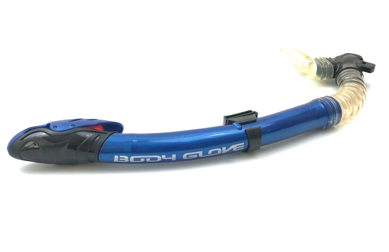 BODY GLOVE Adult Snorkel with Whistle Blue Rubber Plastic